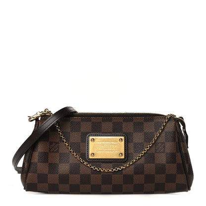 Louis Vuitton Damier Ebene Eva Clutch 1 of 10