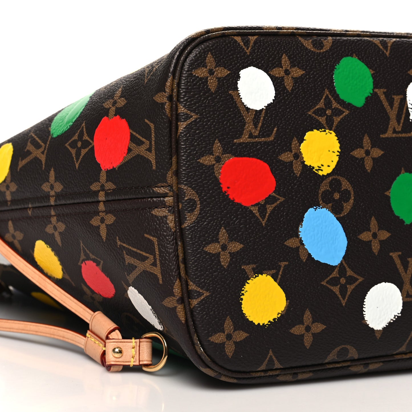 LV X YK Monogram Dots Neverfull MM