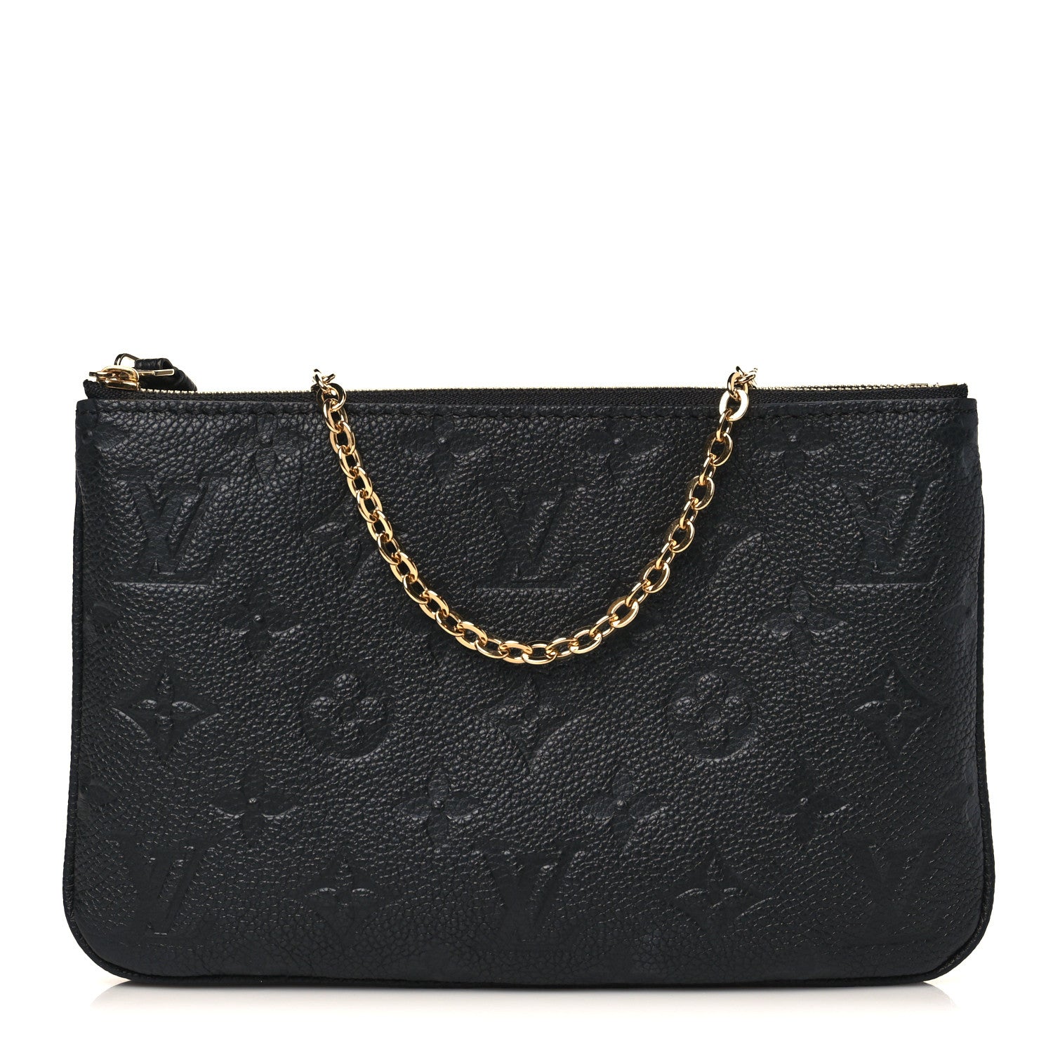 Louis Vuitton Empreinte Double Zip Pochette Black 1 of 11