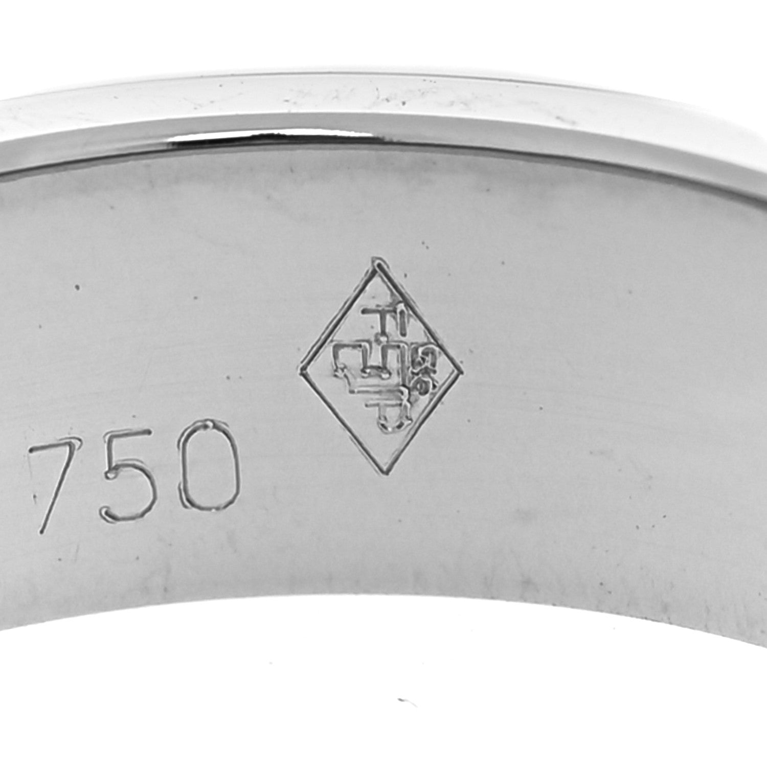 Cartier 18K White Gold 5.5mm LOVE Ring 49 4.75 5 of 5