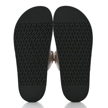 Hermes Calfskin Womens Chypre Sandals 40 Beige Mastic 5 of 13