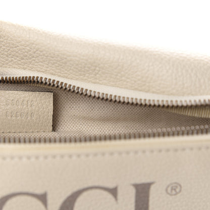 Gucci Grained Calfskin Logo Belt Bag White 9 of 11
