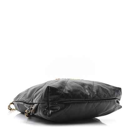 Chanel Shiny Calfskin Quilted Chanel 22 Backpack Black 4 of 10