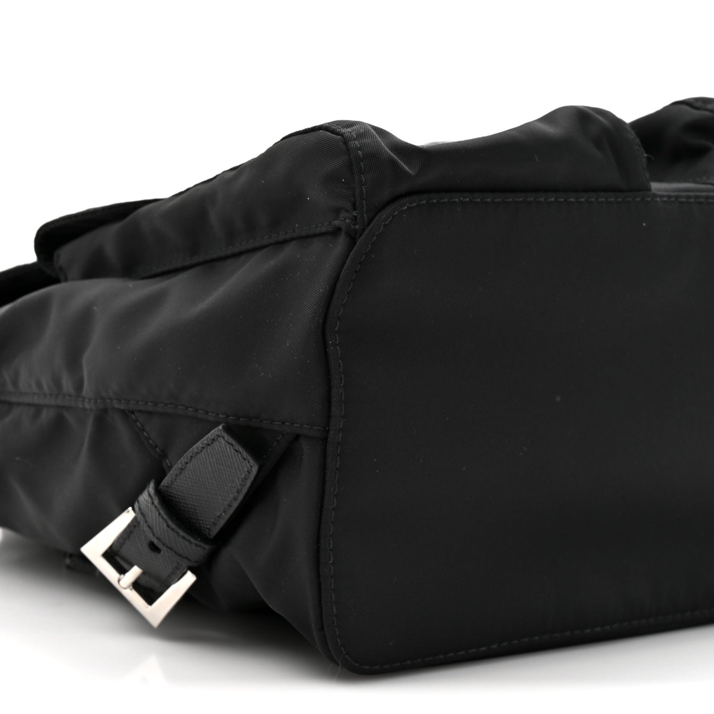 Tessuto Nylon Saffiano Small Backpack Black