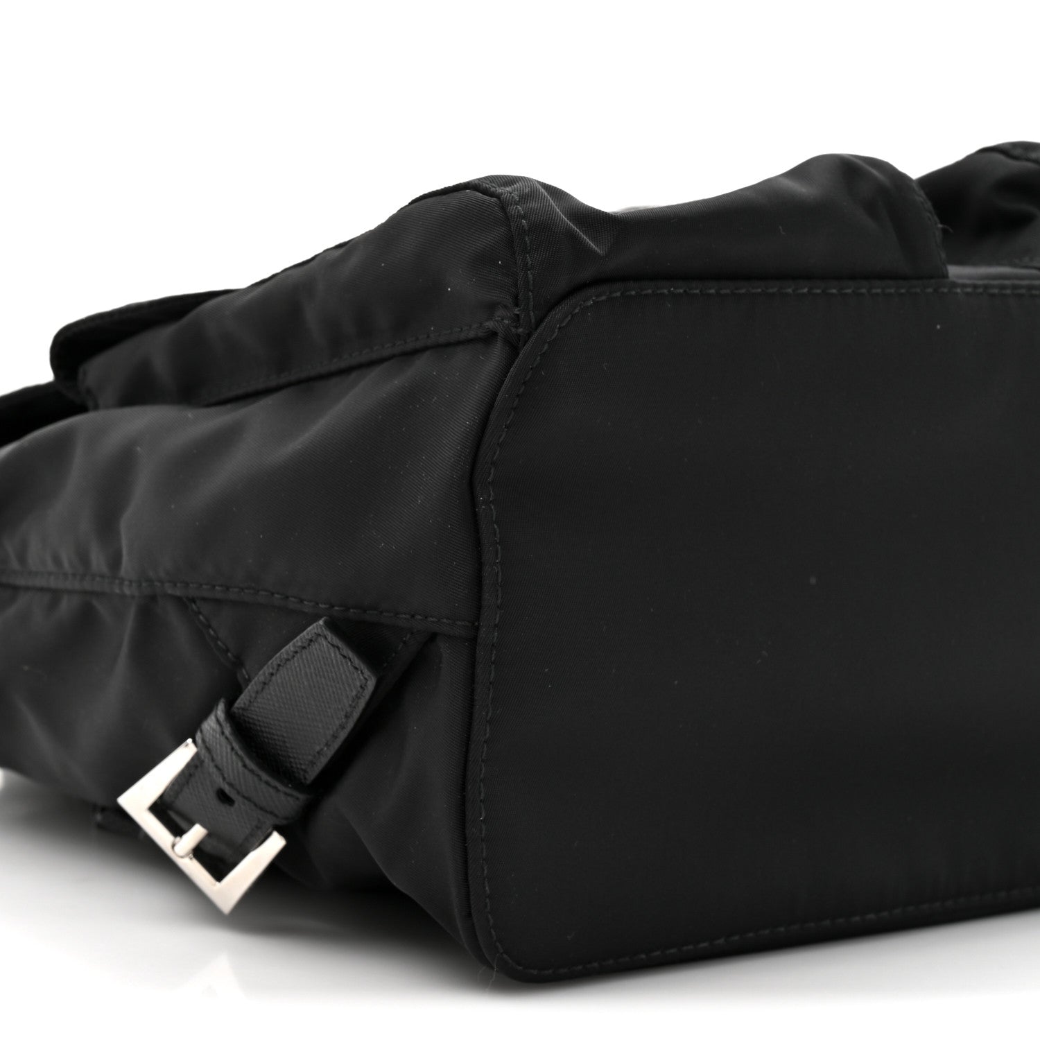 Prada Tessuto Nylon Saffiano Small Backpack Black 9 of 9