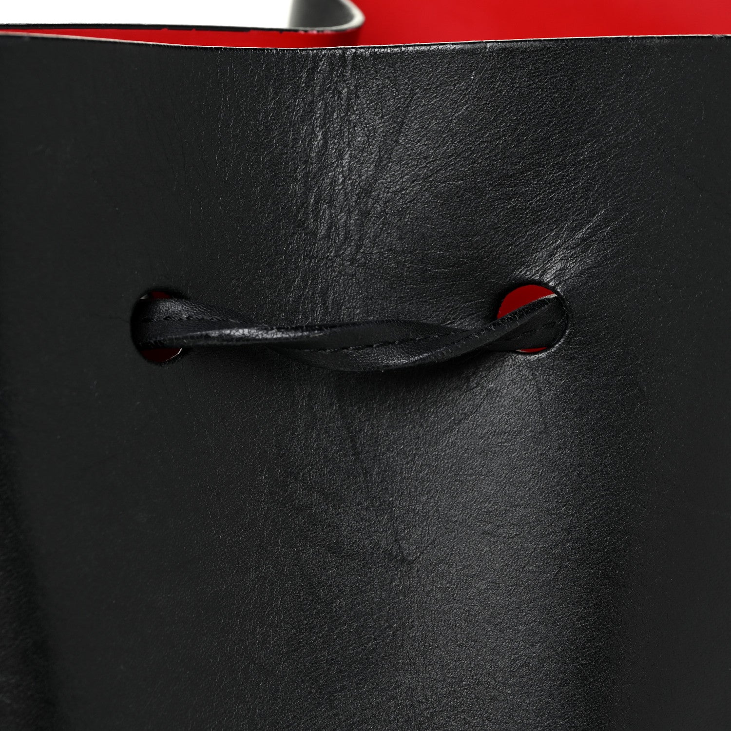 Mansur Gavriel Vegetable Tanned Calfskin Bucket Bag Black Flamma 15 of 19