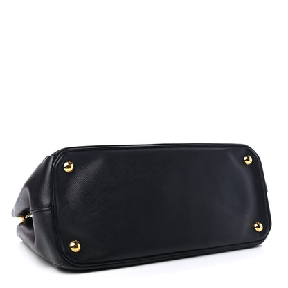 Prada Saffiano Small Galleria Double Zip Tote Black 3 of 4
