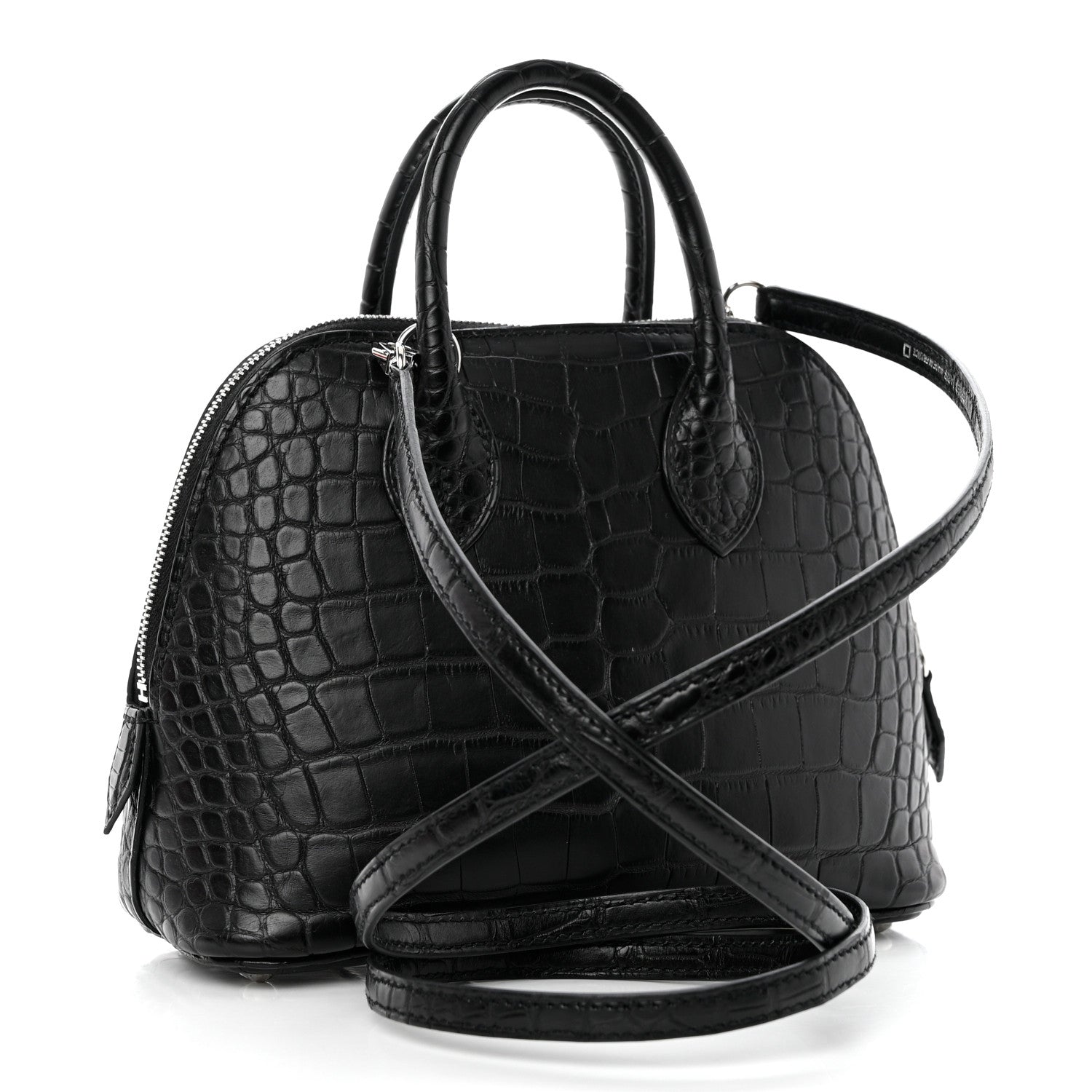 Hermes Matte Alligator Mini 1923 Bolide Black 2 of 8