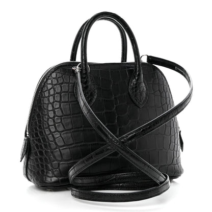 Hermes Matte Alligator Mini 1923 Bolide Black 2 of 8