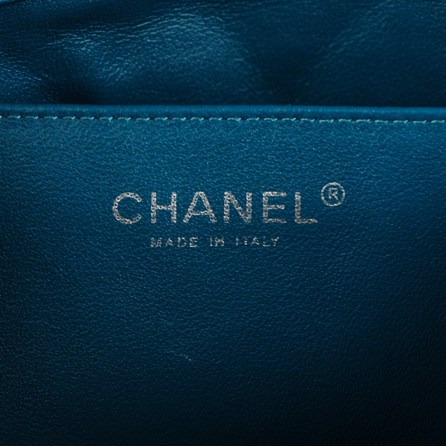 Chanel Lambskin Quilted Clutch With Chain Flap Turquoise 6 of 8