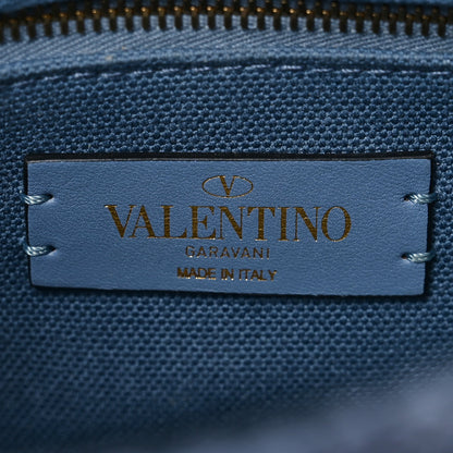 Valentino Garavani Knit Medium Roman Stud Shoulder Bag Niagara 6 of 9