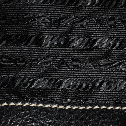 Prada Vitello Daino Shoulder Bag Nero Black 9 of 9
