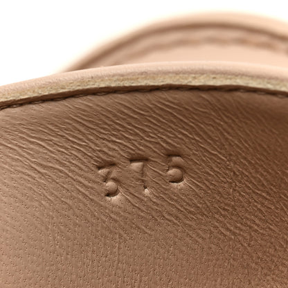 Hermes Calfskin Game Slip On Sneakers 37.5 Beige Nude 8 of 9