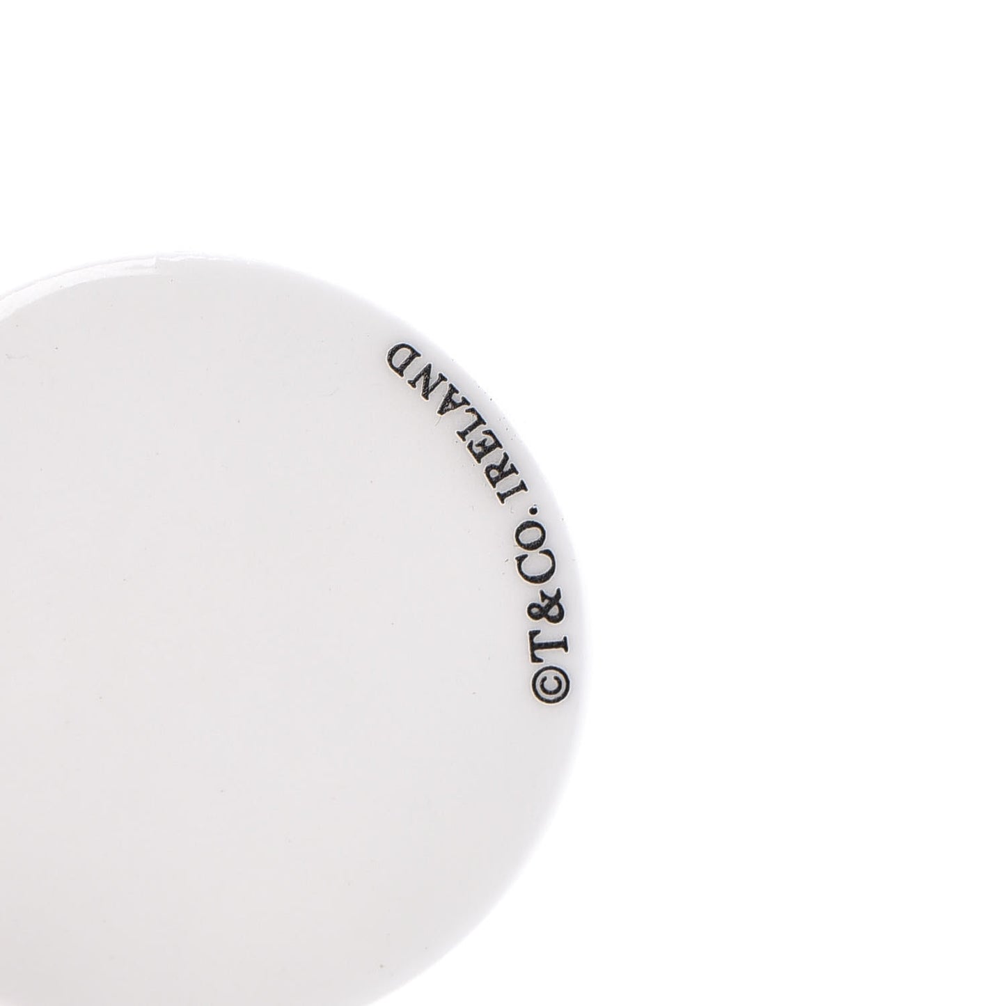 White Bone Black Cord Notes Round Pendant Necklace