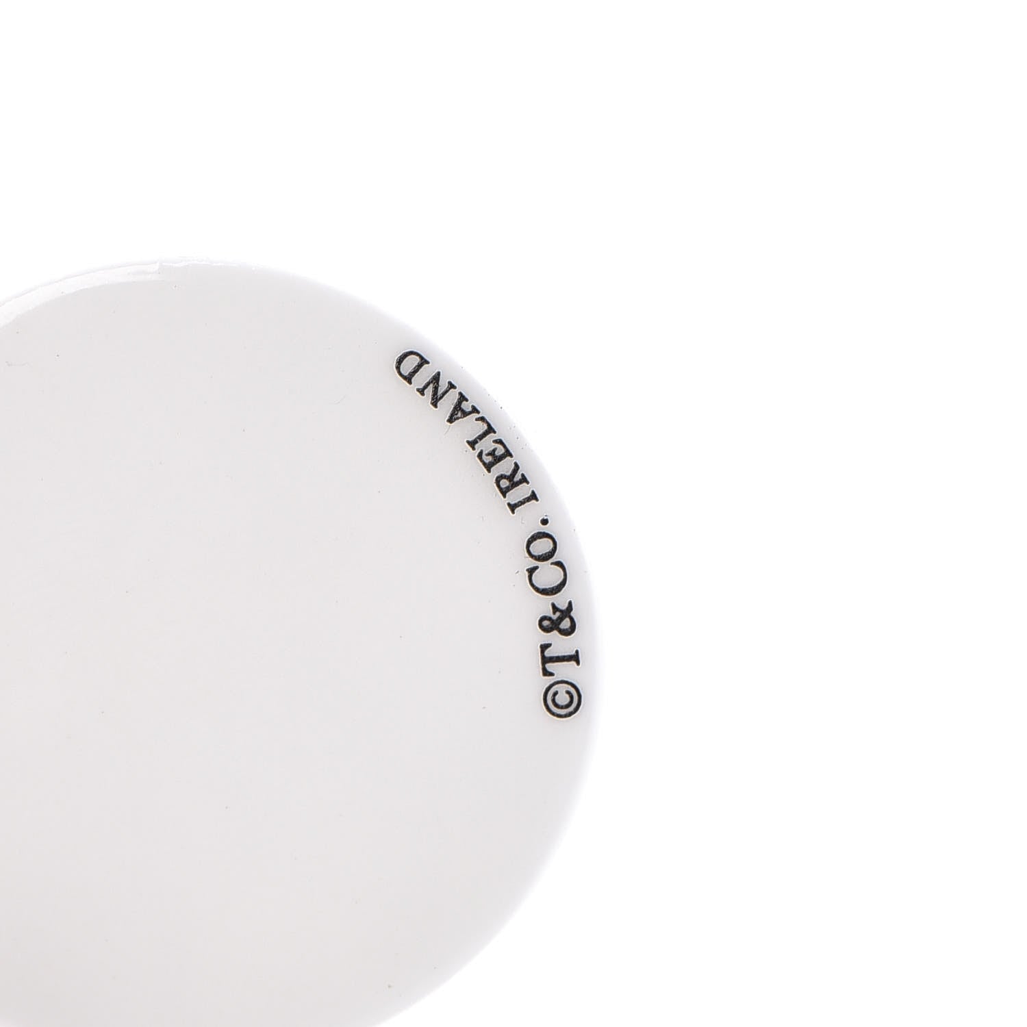 Tiffany White Bone Black Cord Notes Round Pendant Necklace 6 of 6