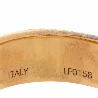 Louis Vuitton Brass Monogram Engraved Nanogram Ring S Gold 5 of 7