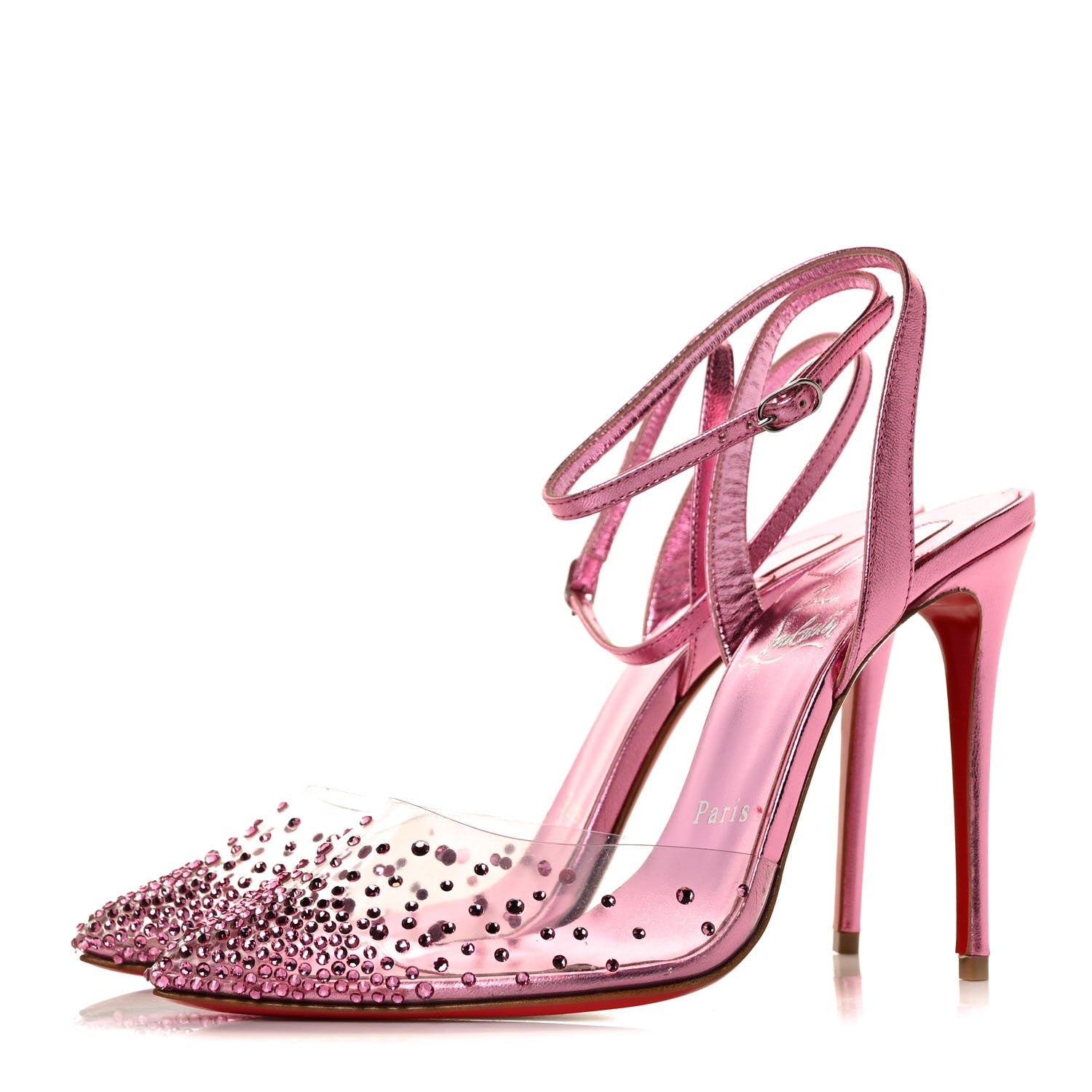 Christian Louboutin PVC Spikaqueen 100 Pumps 37 Confetti 3 of 8