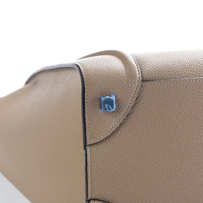 Celine Drummed Calfskin Mini Luggage Dune 9 of 17