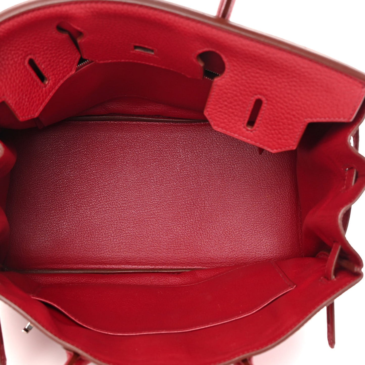 Taurillon Clemence Birkin 30 Rouge Garance