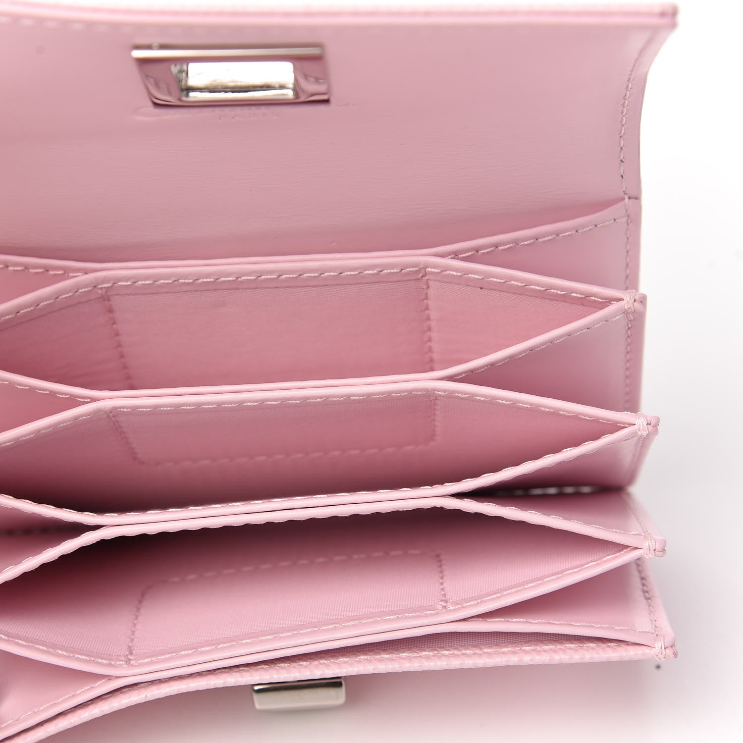 Christian Dior Grained Calfskin Turn Me Envelope Gusseted Card Holder Tea Rose 5 of 7