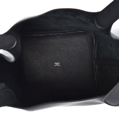 Hermes Taurillon Clemence Picotin Lock 22 MM Black 5 of 9