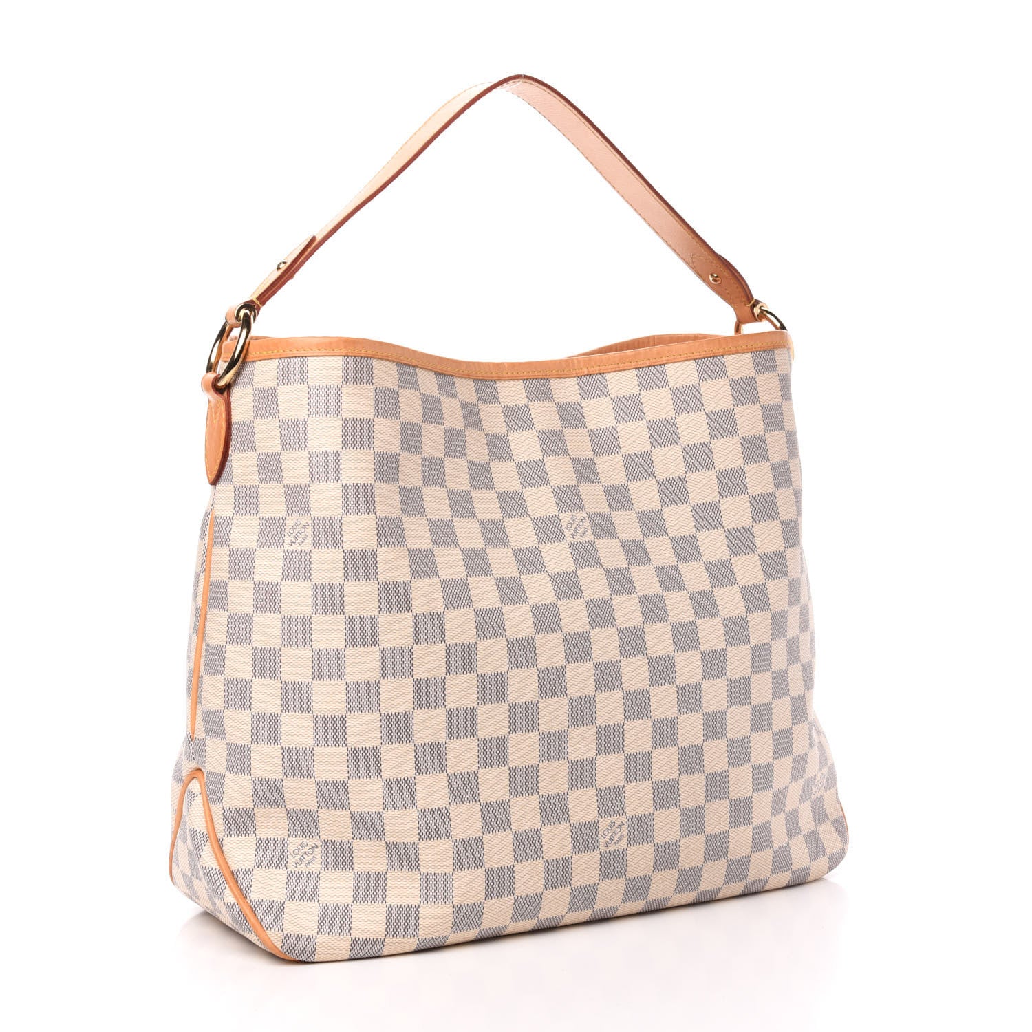 Louis Vuitton Damier Azur Delightful MM Rose Ballerine 3 of 13