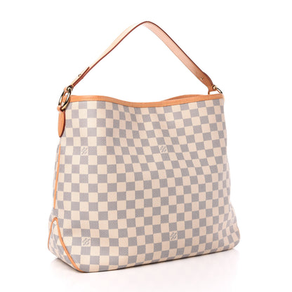 Louis Vuitton Damier Azur Delightful MM Rose Ballerine 3 of 13
