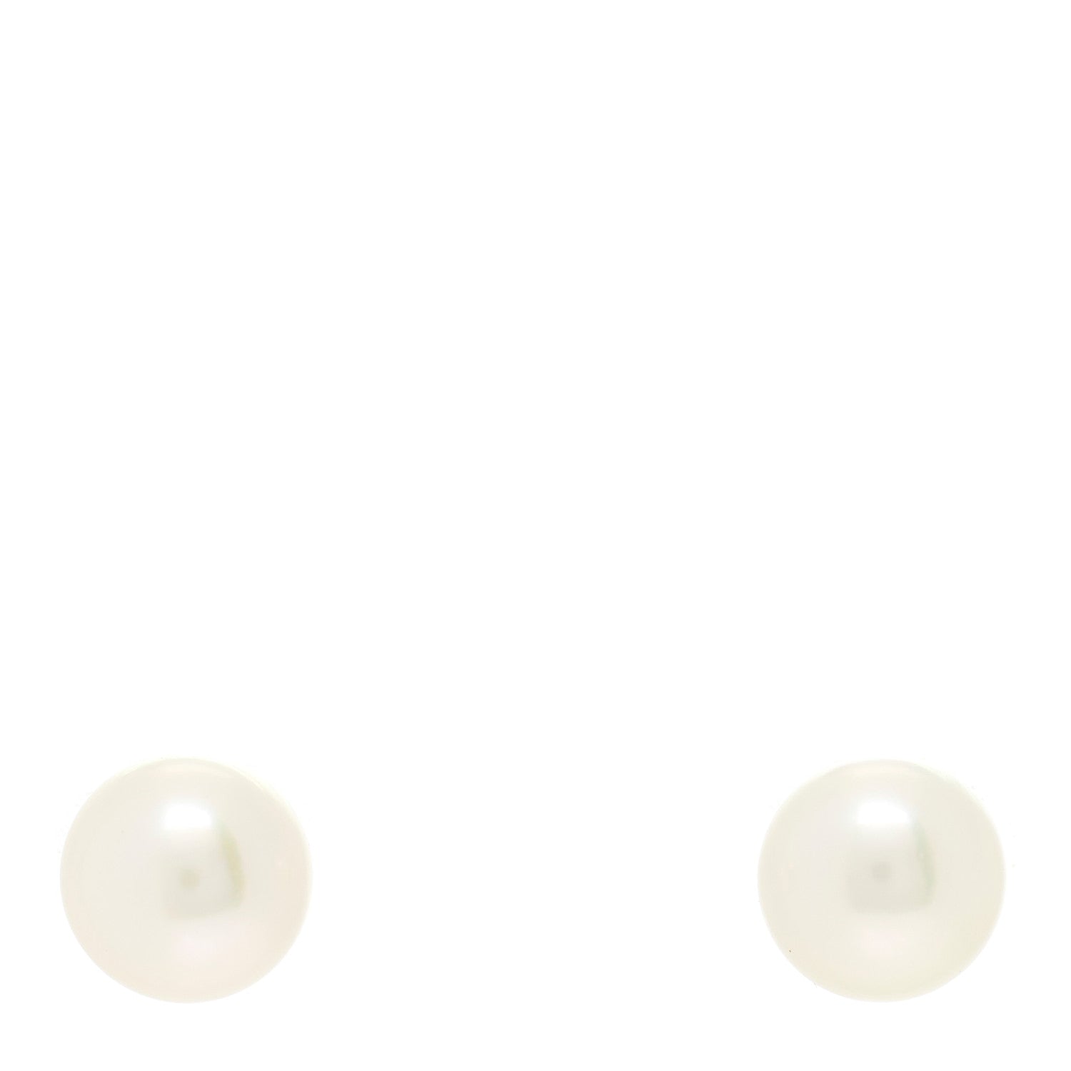 Mikimoto 18K White Gold Akoya Pearl 7.5mm Stud Earrings 1 of 3
