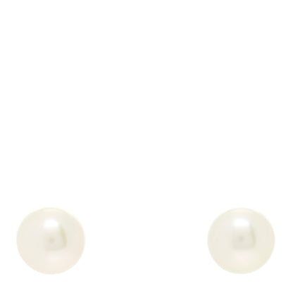Mikimoto 18K White Gold Akoya Pearl 7.5mm Stud Earrings 1 of 3