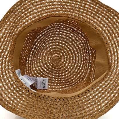 Christian Dior Straw Embroidered D-Bobby Bucket Hat 57 Natural 4 of 7