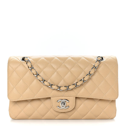 Chanel Caviar Quilted Medium Double Flap Beige 1 of 9