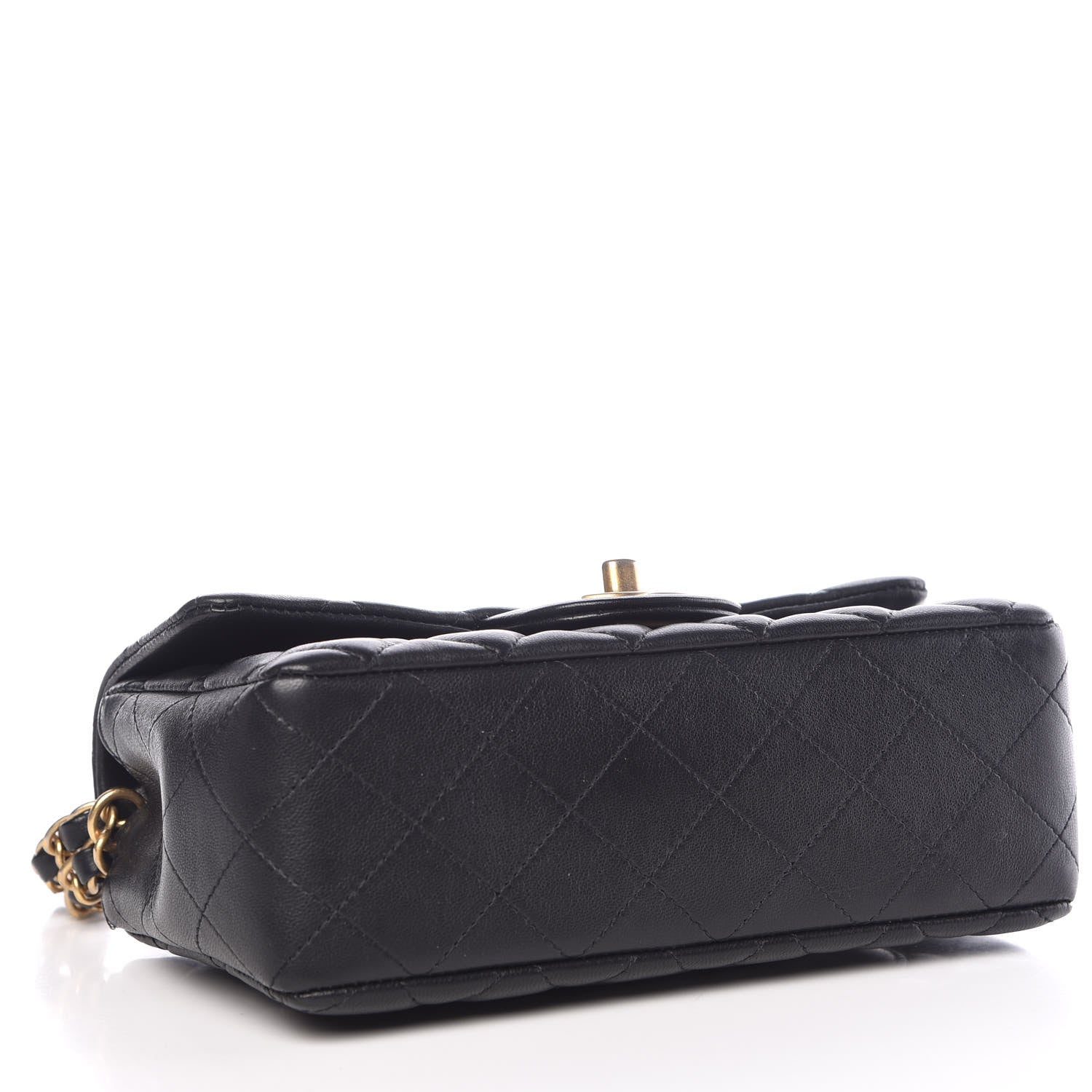 Chanel Lambskin Quilted Mini Rectangular Flap Black 4 of 8