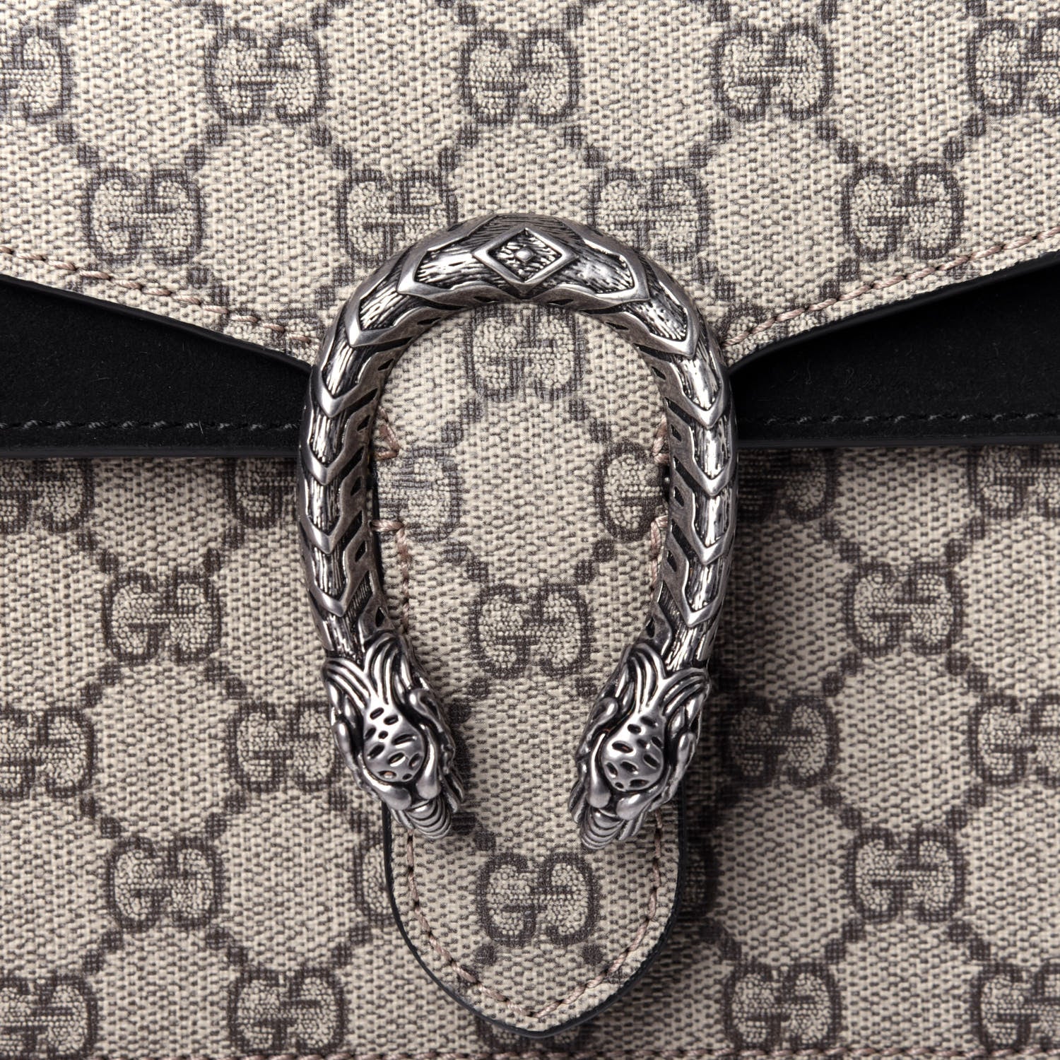 Gucci GG Supreme Monogram Mini Dionysus Shoulder Bag Black 10 of 11