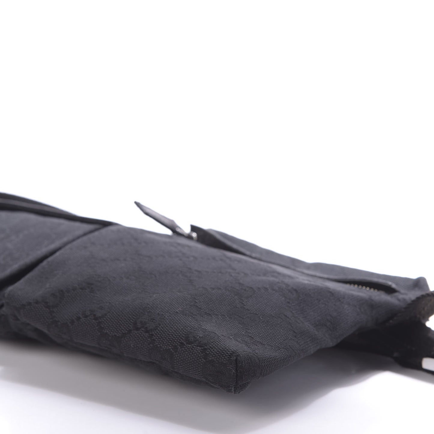 GG Monogram Double Pocket Belt Bag Black