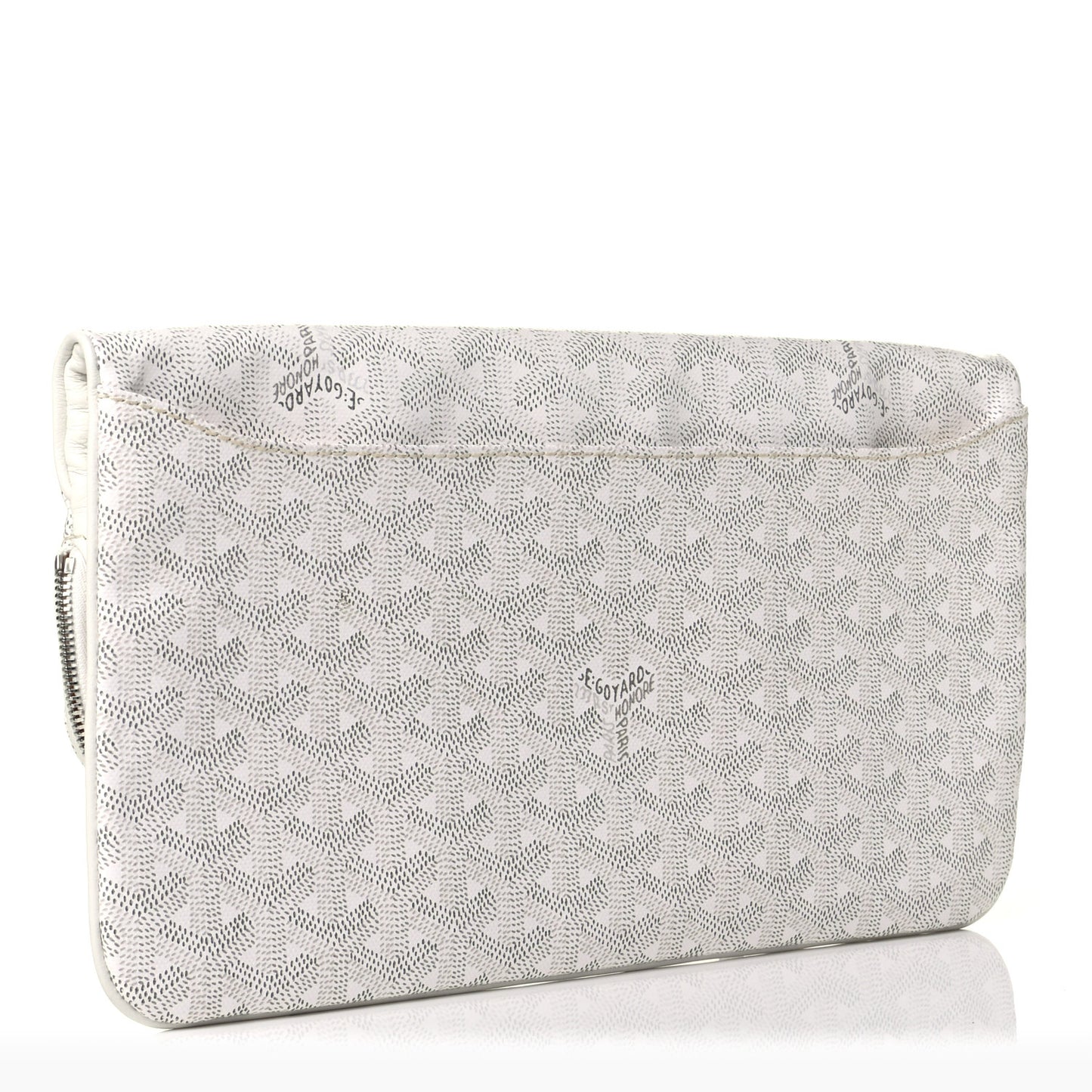 Goyardine Sainte Marie Soft Clutch White