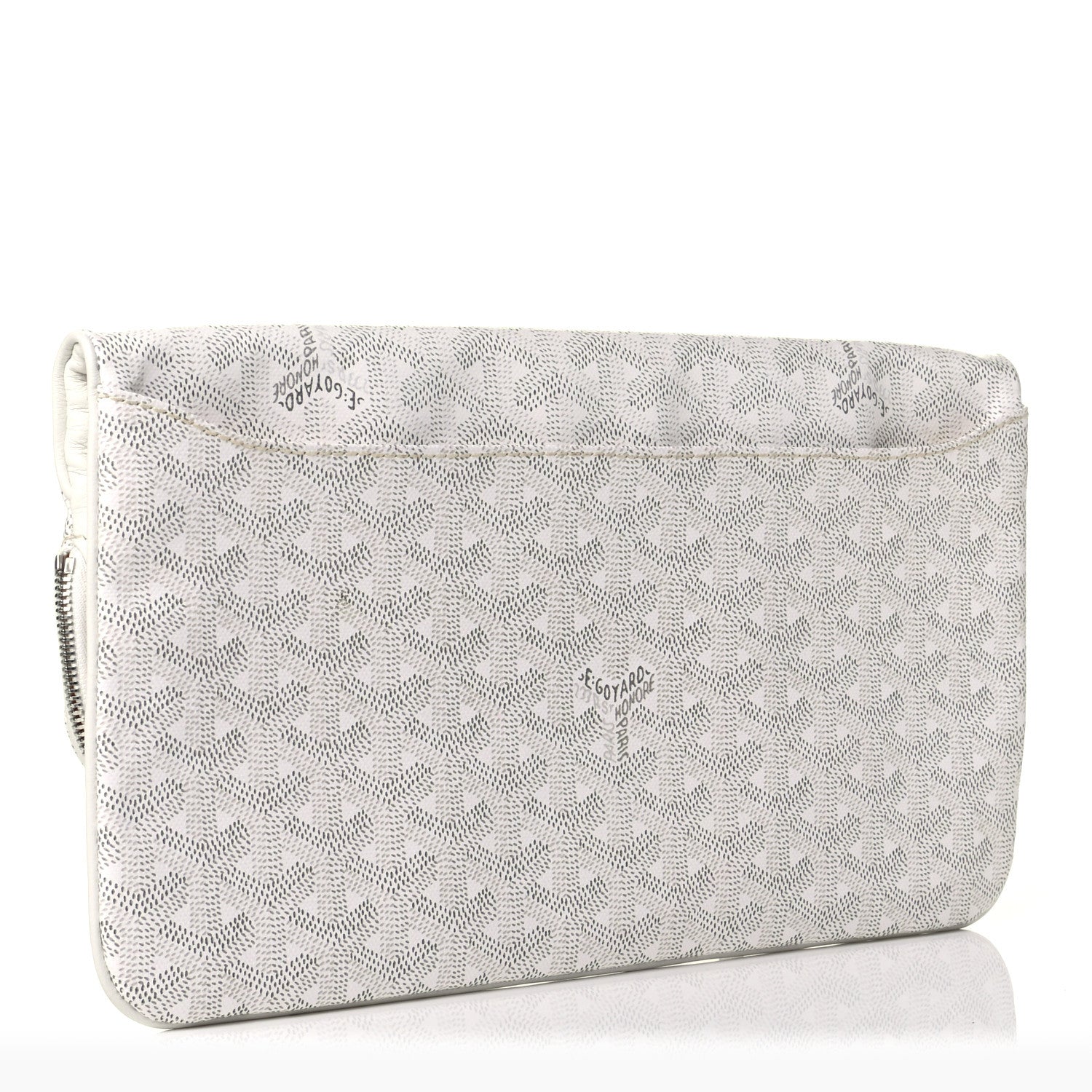 Goyard Goyardine Sainte Marie Soft Clutch White 2 of 5