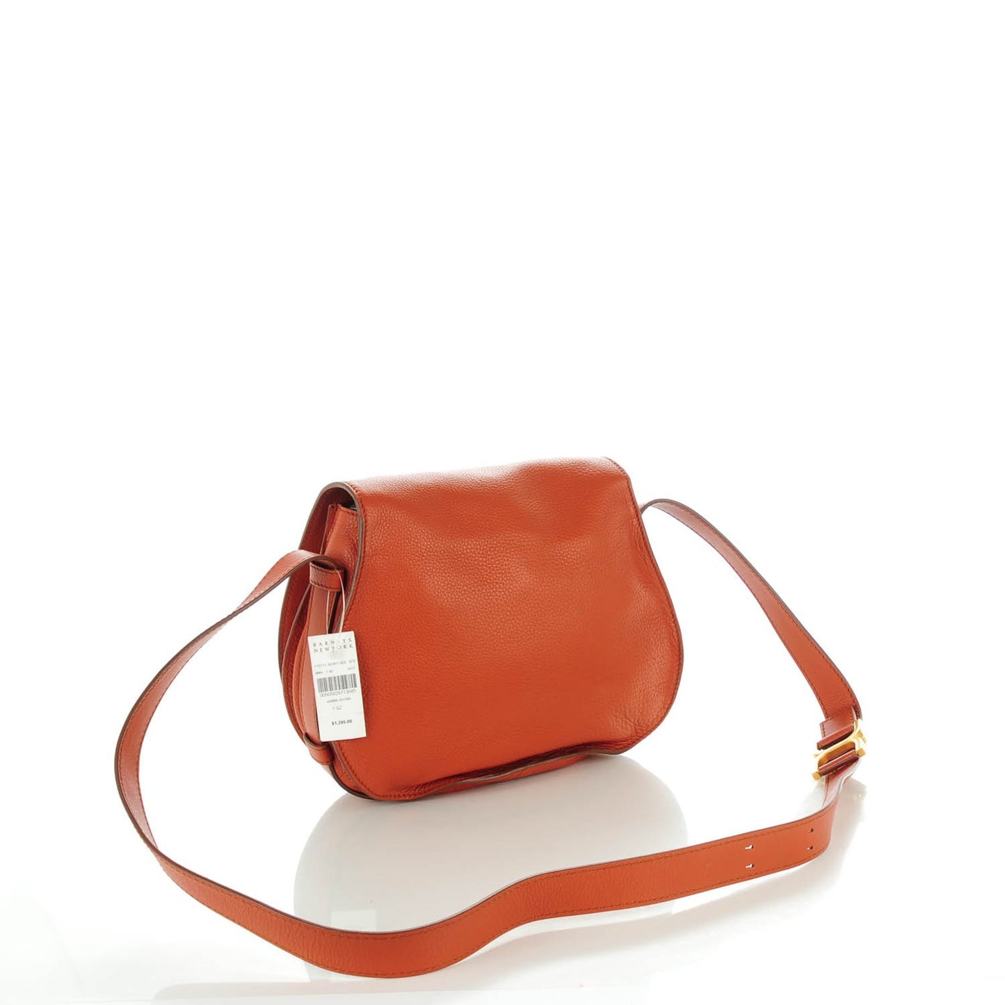 Calfskin Medium Marcie Round Crossbody Bag Whiskey