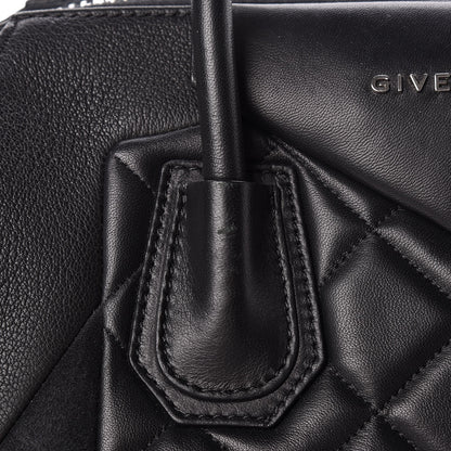 Givenchy Sugar Goatskin Lambskin Diamond Quilted Medium Antigona Black 13 of 14