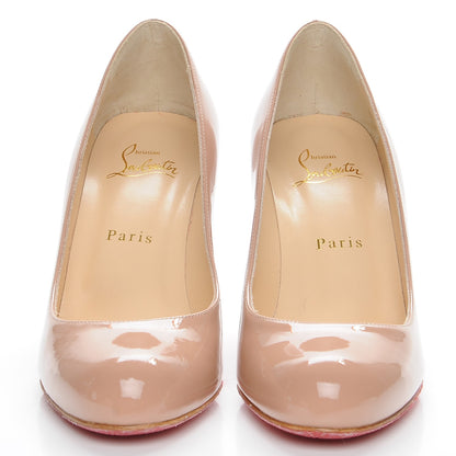 Christian Louboutin Patent Simple 85 Pumps 37 Nude 2 of 8