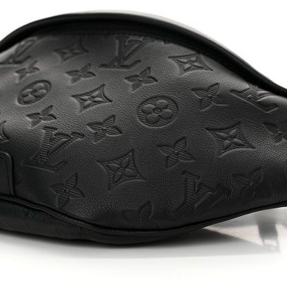 Louis Vuitton Calfskin Monogram Shadow Discovery Bumbag Black 9 of 9
