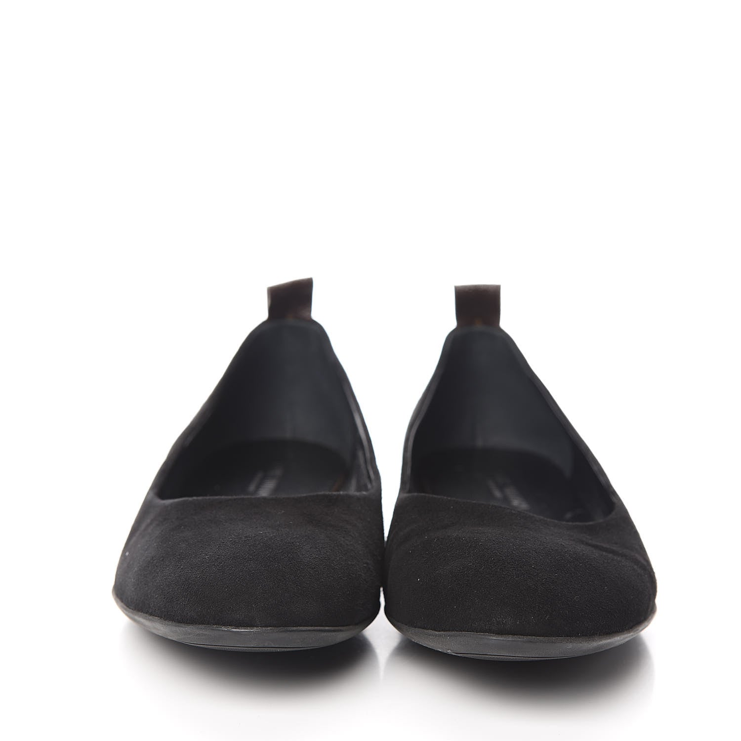 Louis Vuitton Suede Monogram Uniformes Ballet Flats 40 Black 2 of 10