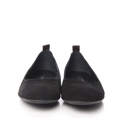 Louis Vuitton Suede Monogram Uniformes Ballet Flats 40 Black 2 of 10