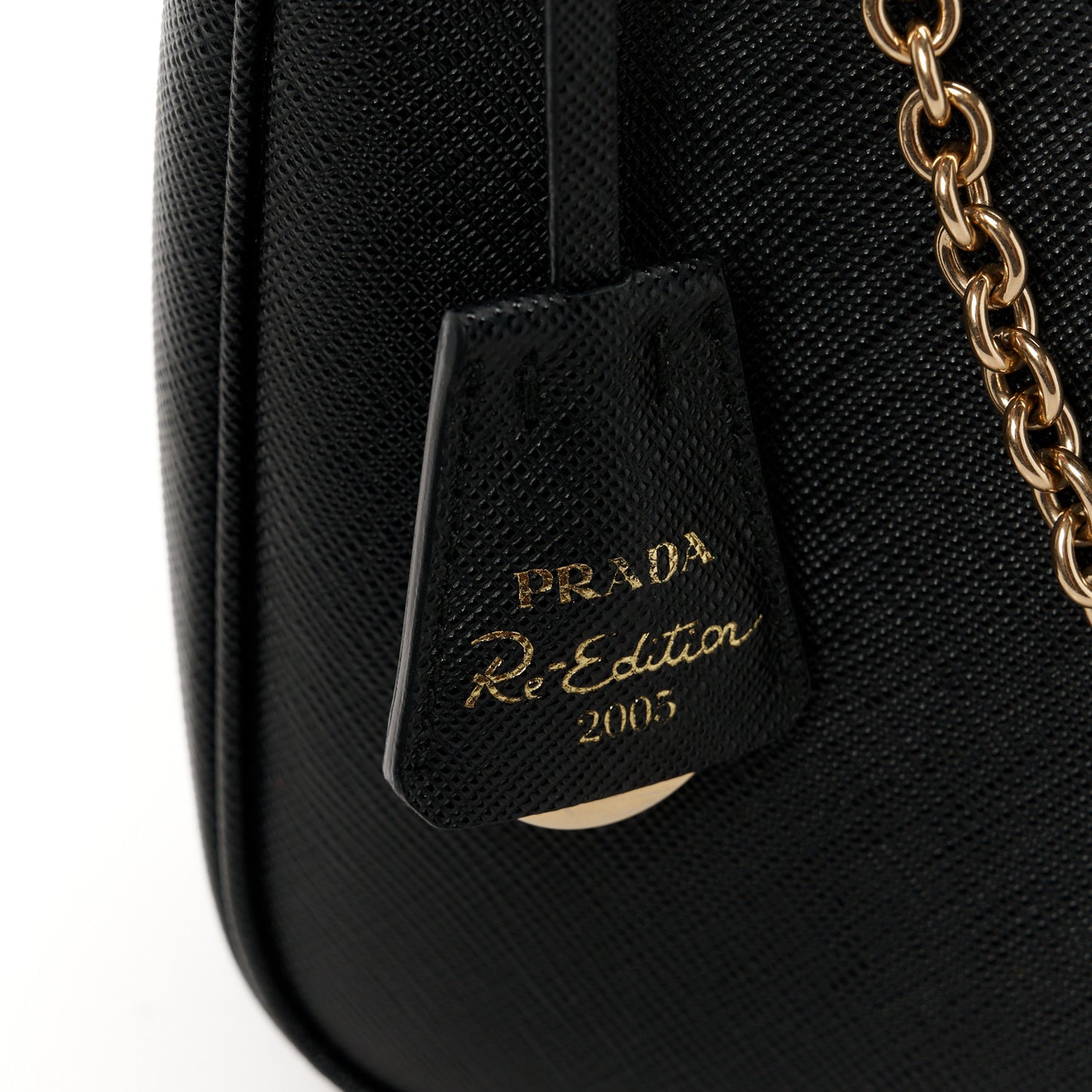 Saffiano Lux Re-Edition 2005 Shoulder Bag Black