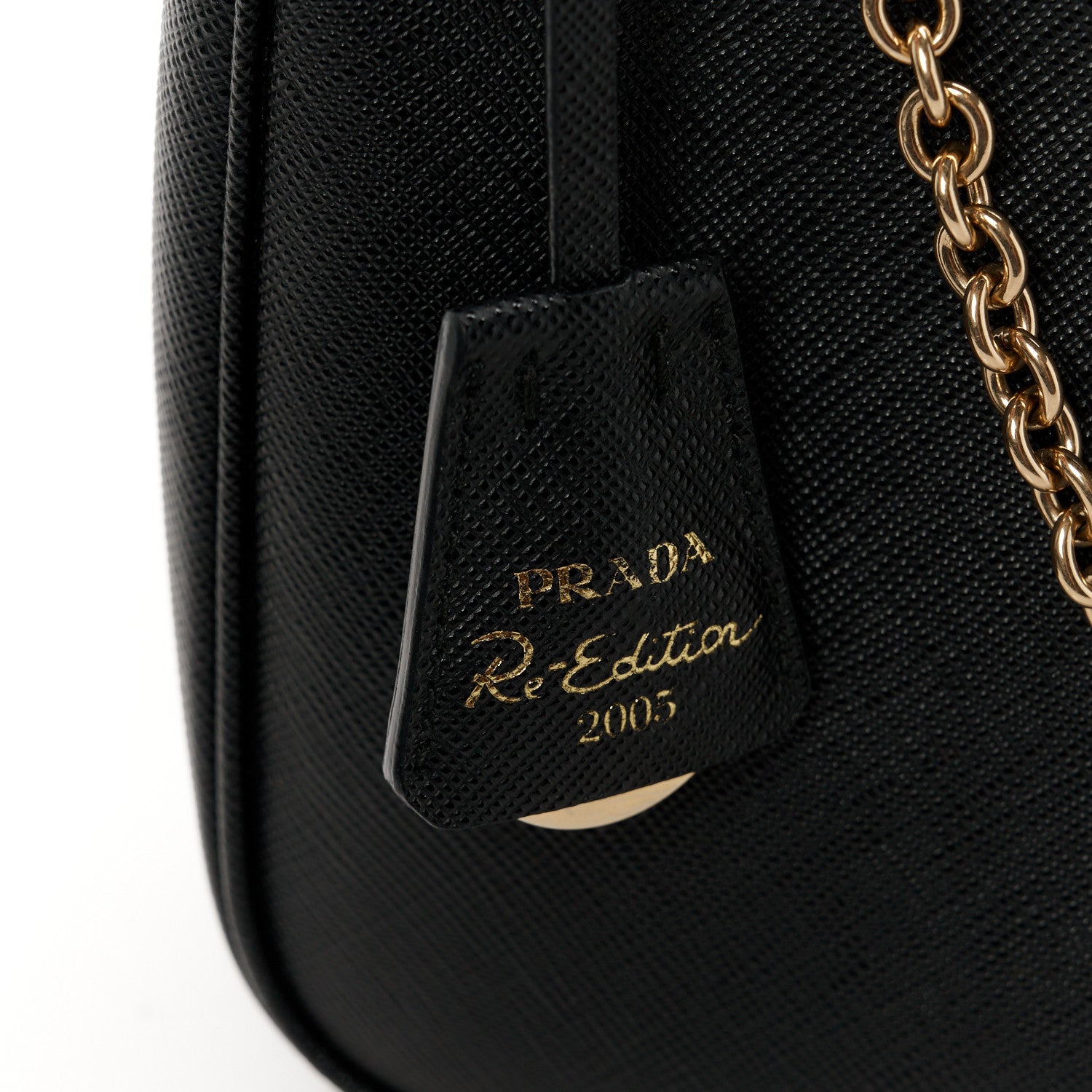 Prada Saffiano Lux Re-Edition 2005 Shoulder Bag Black 8 of 12
