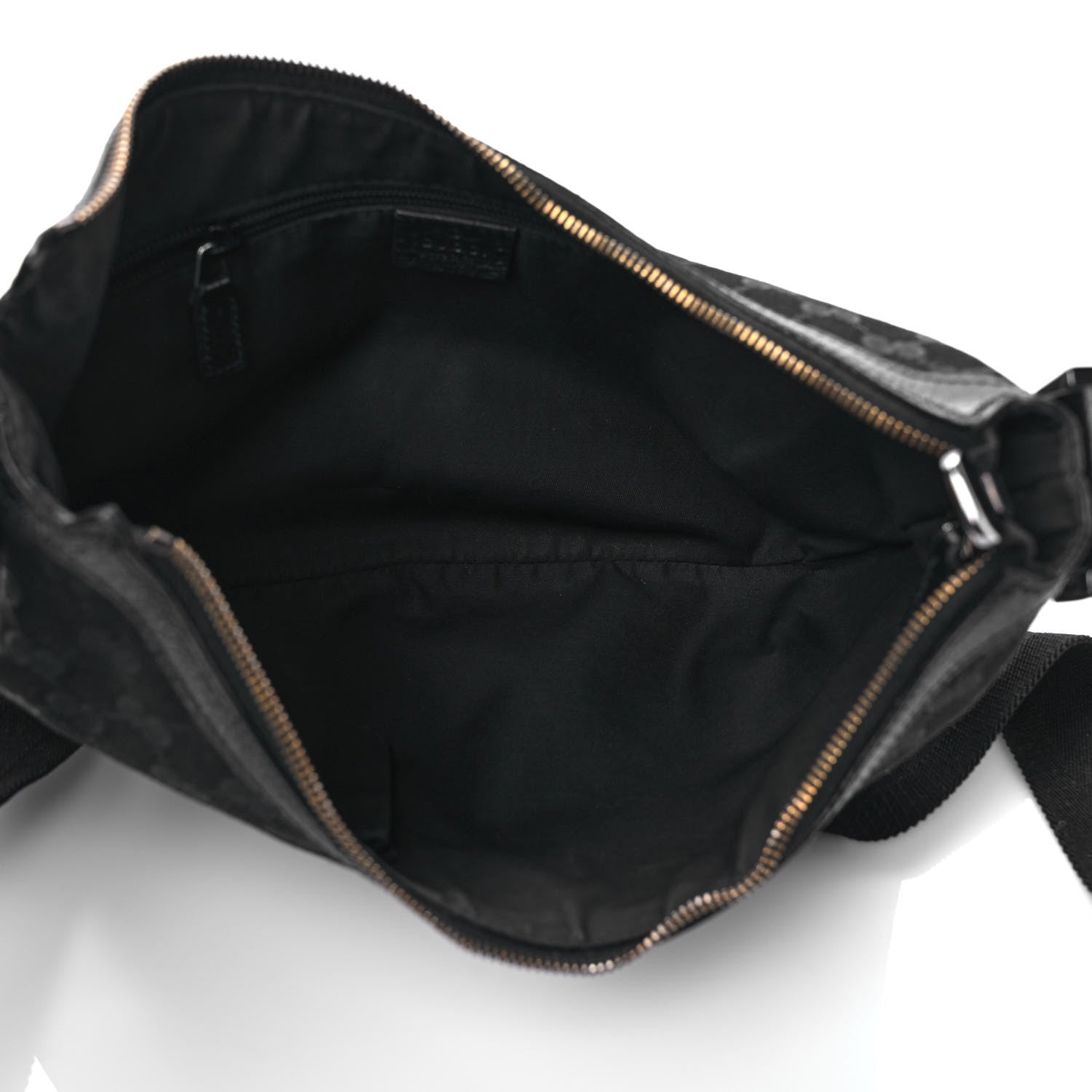 Gucci Monogram Medium Half Moon Hobo Black 5 of 12