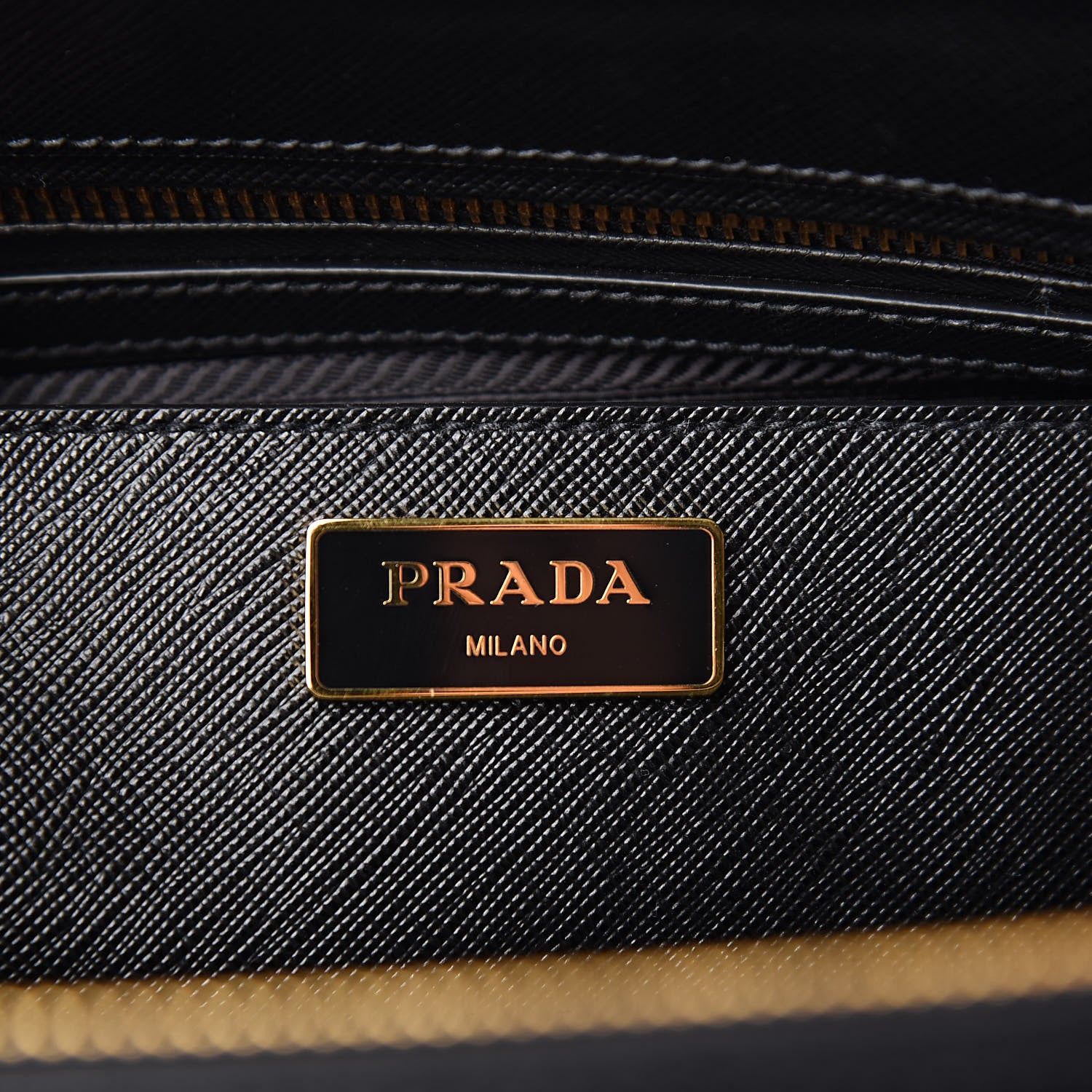 Prada Saffiano Large Galleria Double Zip Tote Black 6 of 9