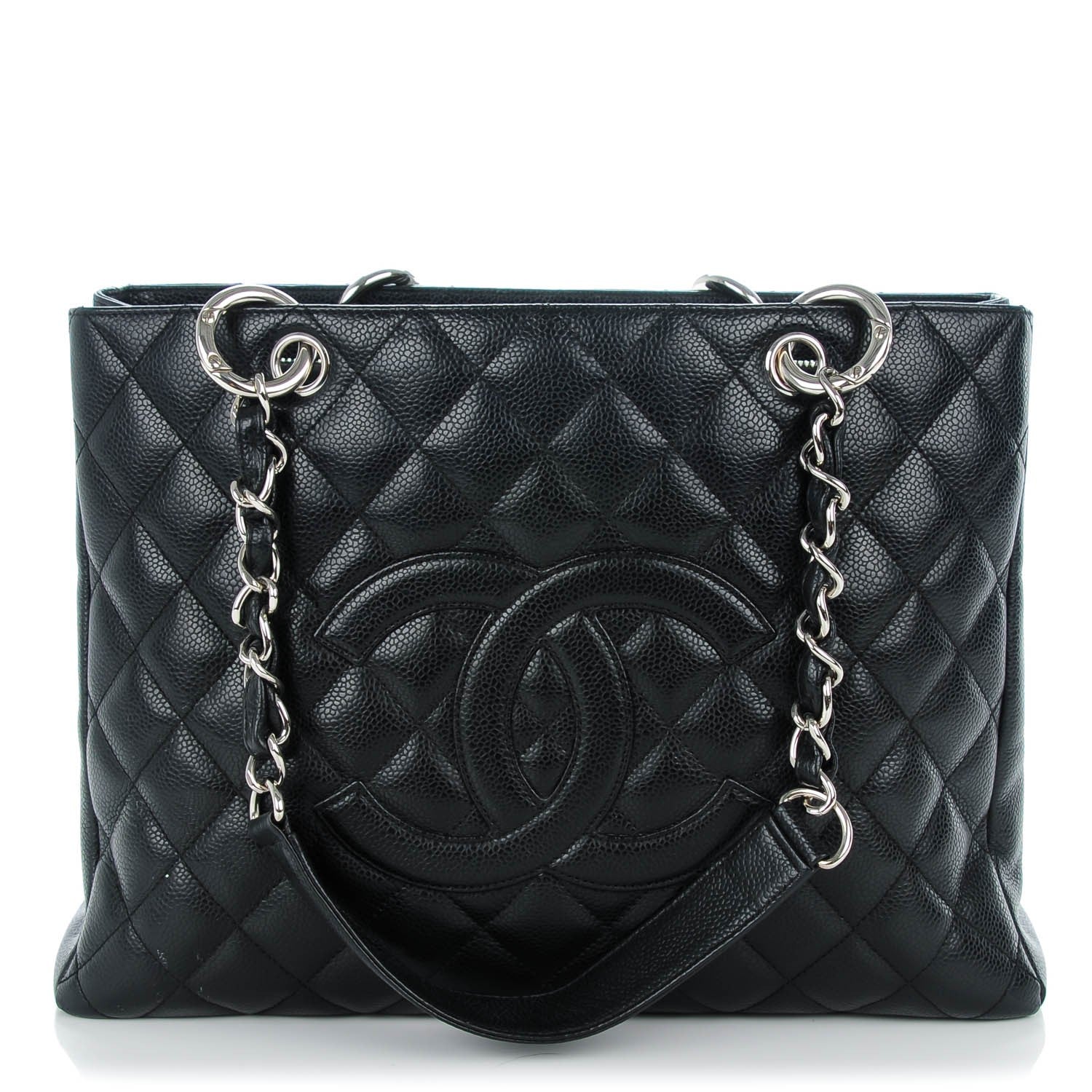 Chanel Caviar Quilted Grand Shopping Tote GST Black 1 of 8