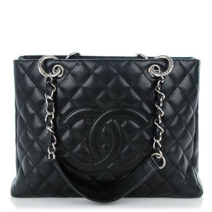 Chanel Caviar Quilted Grand Shopping Tote GST Black 1 of 8