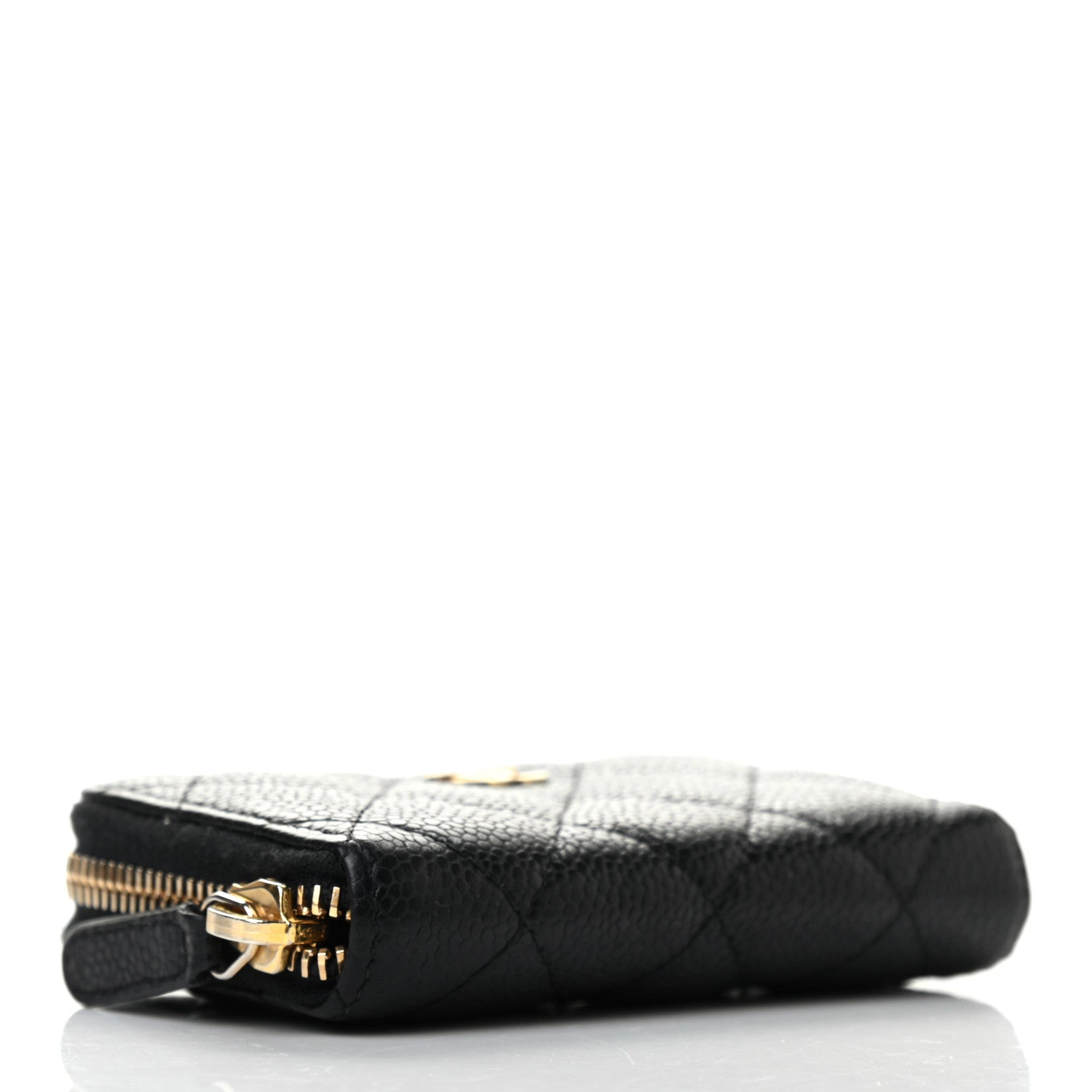 Chanel Caviar Quilted Zip Coin Purse Black 4 of 7