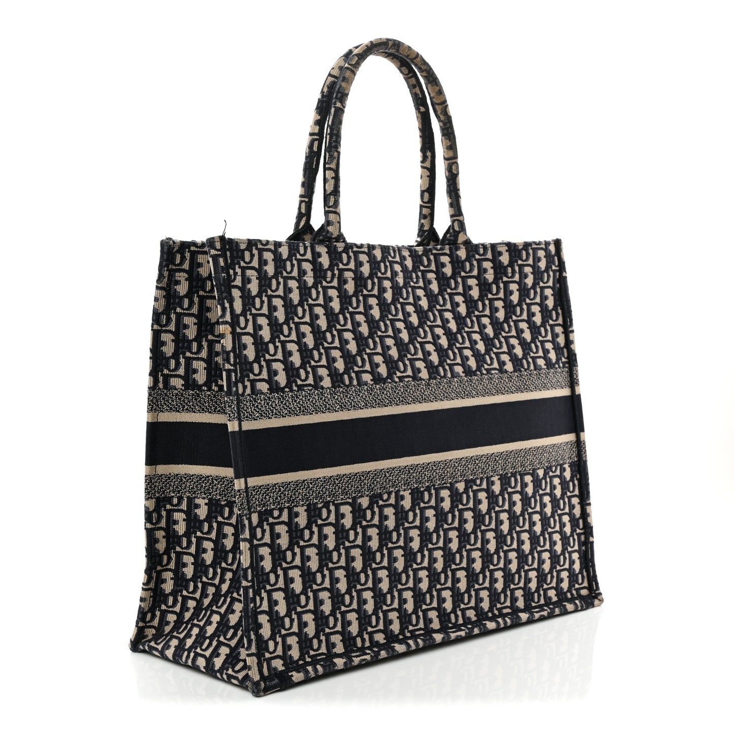 Oblique Large Book Tote Blue Multicolor